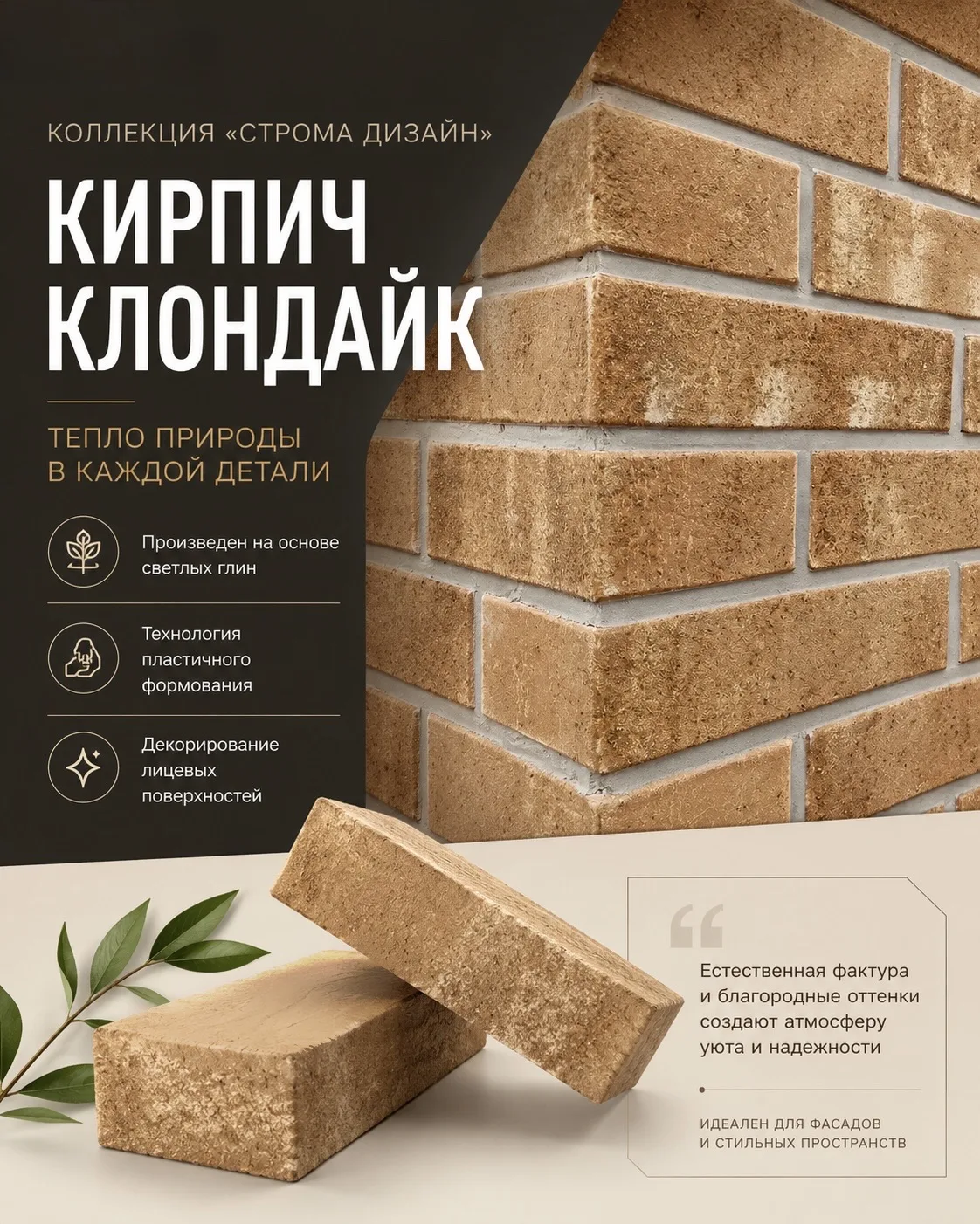 Клондайк — кирпич, который цепляет с первого взгляда✨