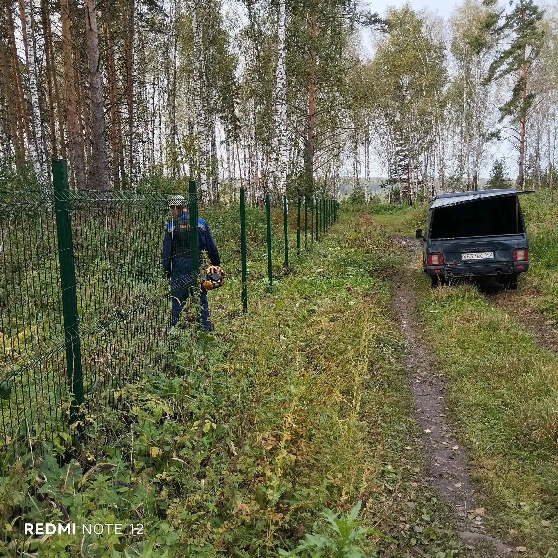 Начало работ по восстановлению ограждений территории кладбища с. Проскоково.