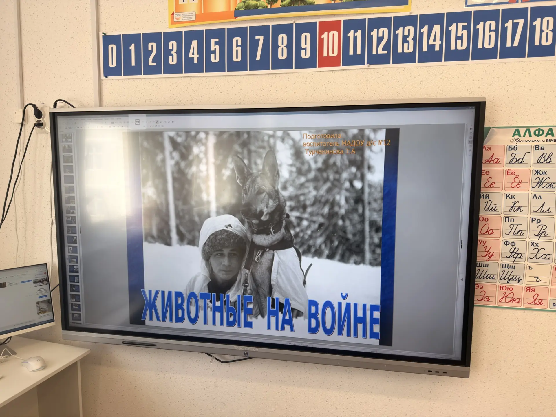 В 1 З состоялся урок Мужества, тема была очень необычная, трогательная и важная — «Животные на войне