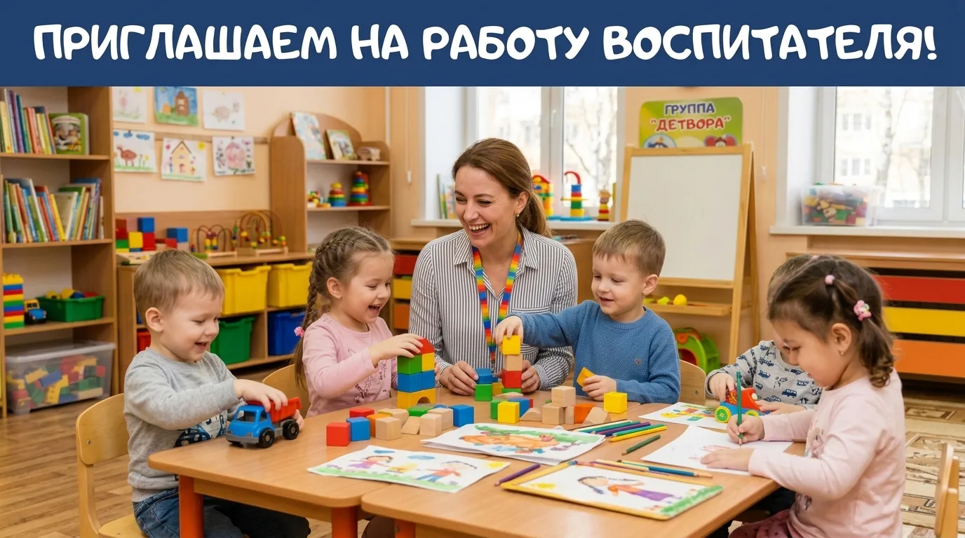 Мы ищем чуткого, ответственного и творческого воспитателя дошкольной группы. Если вы любите и понима