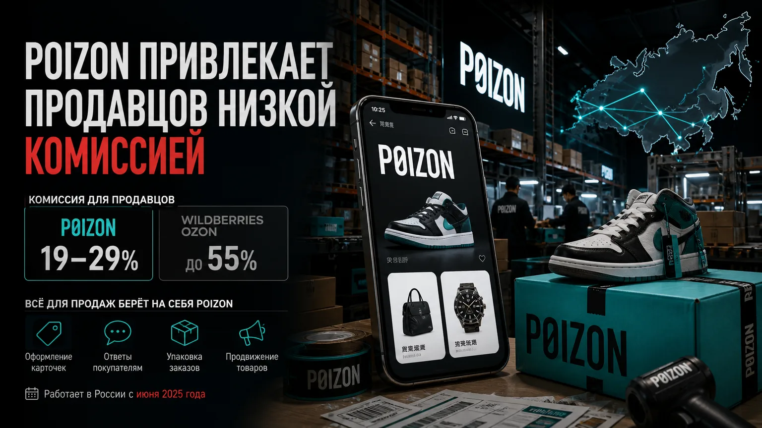 🛍 Китайский Poizon привлекает продавцов комиссией 19–29% против 55% у конкурентов