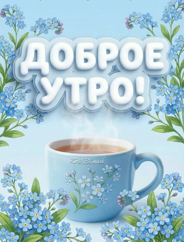 Доброе утро, друзья☀️💙!

Начинается новый день, полный ярких впечатлений и новых возможностей! Пуст