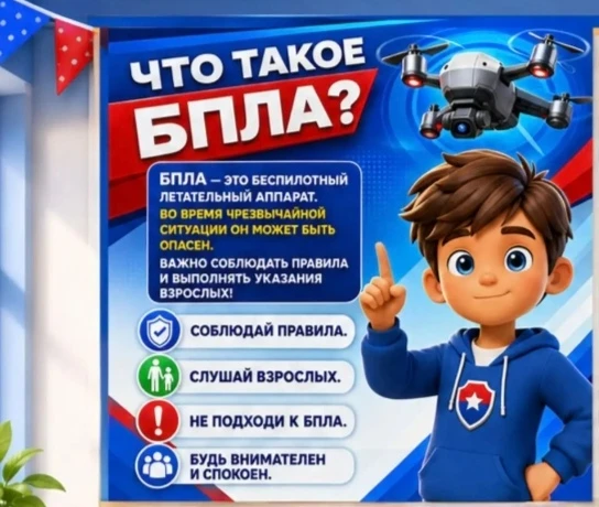 Как рассказать дошкольнику о безопасности при атаке БПЛА?
