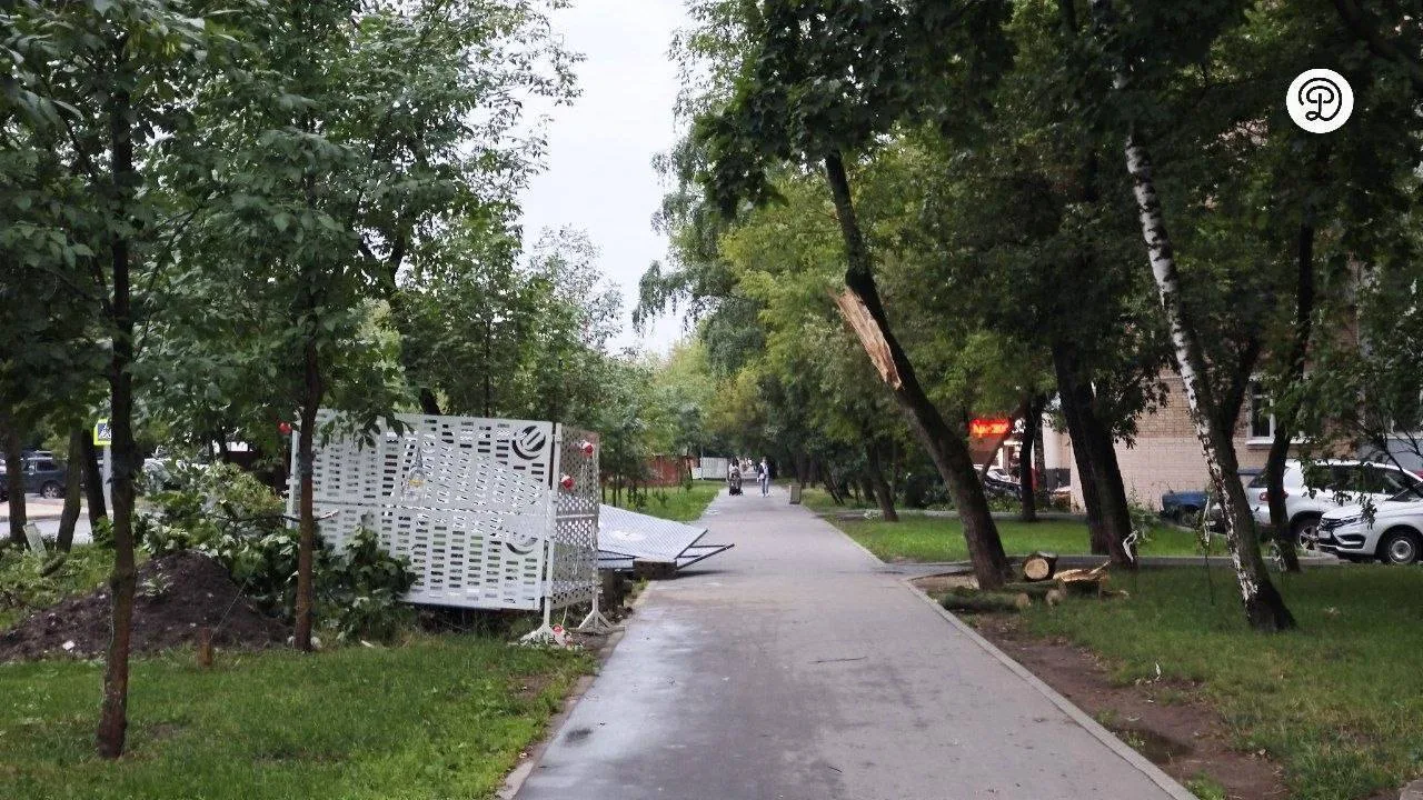 Район после июльского урагана.