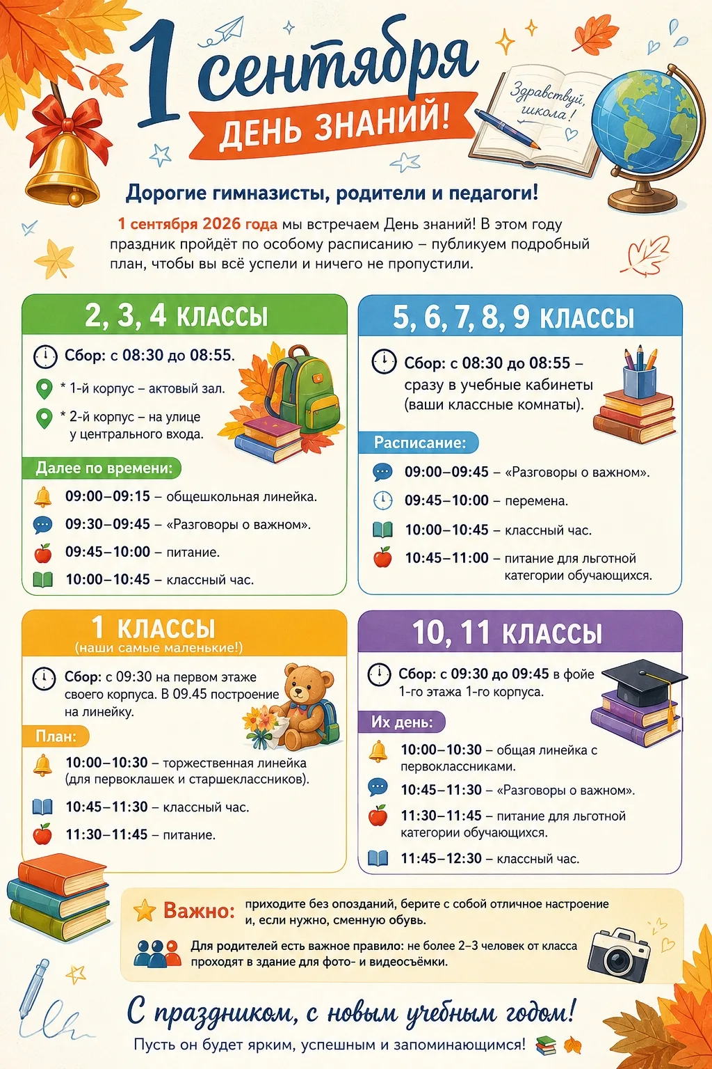 Дорогие гимназисты, родители и педагоги!
