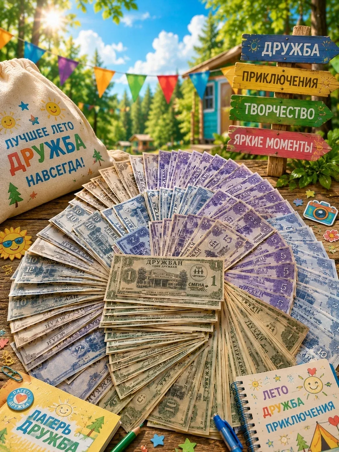 В ЛДП «Дружба» свершилось историческое событие — у нас появилась собственная лагерная валюта! Встреч