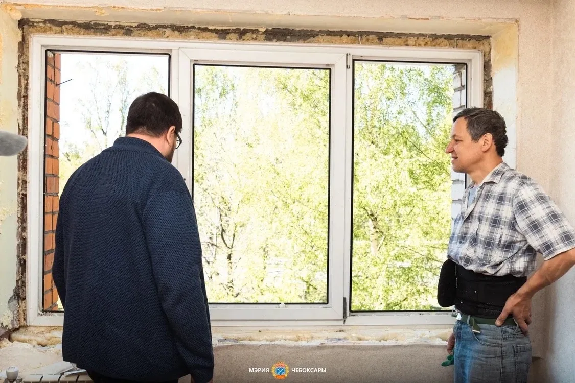 Продолжаем работы по восстановлению домов и объектов.  Хочу выразить слова благодарности строителям 