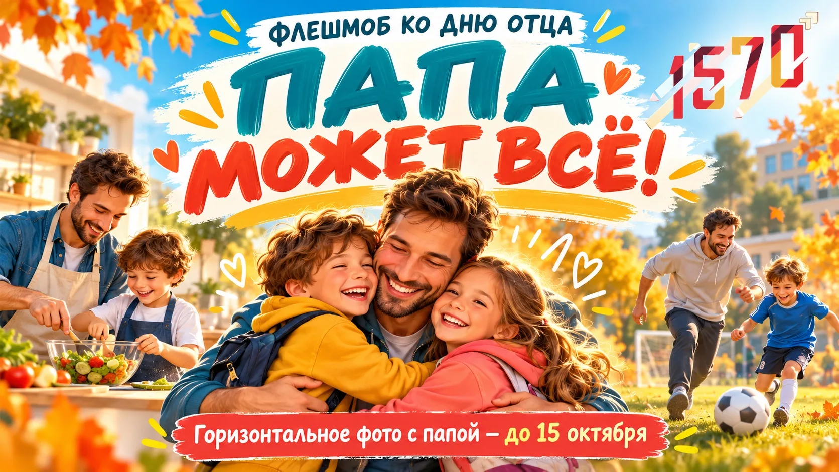 ФЛЕШМОБ КО ДНЮ ОТЦА: «ПАПА МОЖЕТ ВСЁ!»