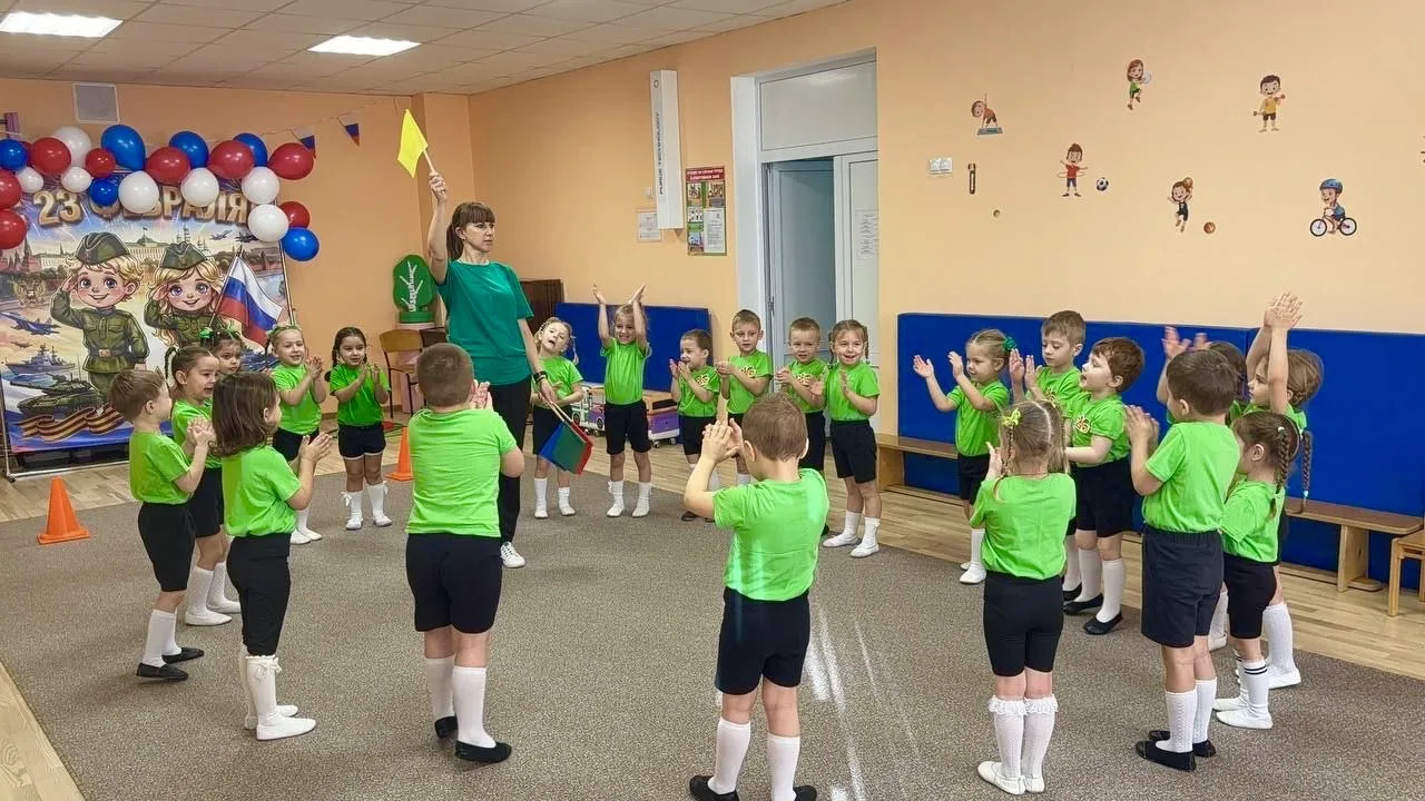 🇷🇺Спортивный праздник « Мы спортивные ребята» к 23 февраля в средней группе ‘’Сказка’...