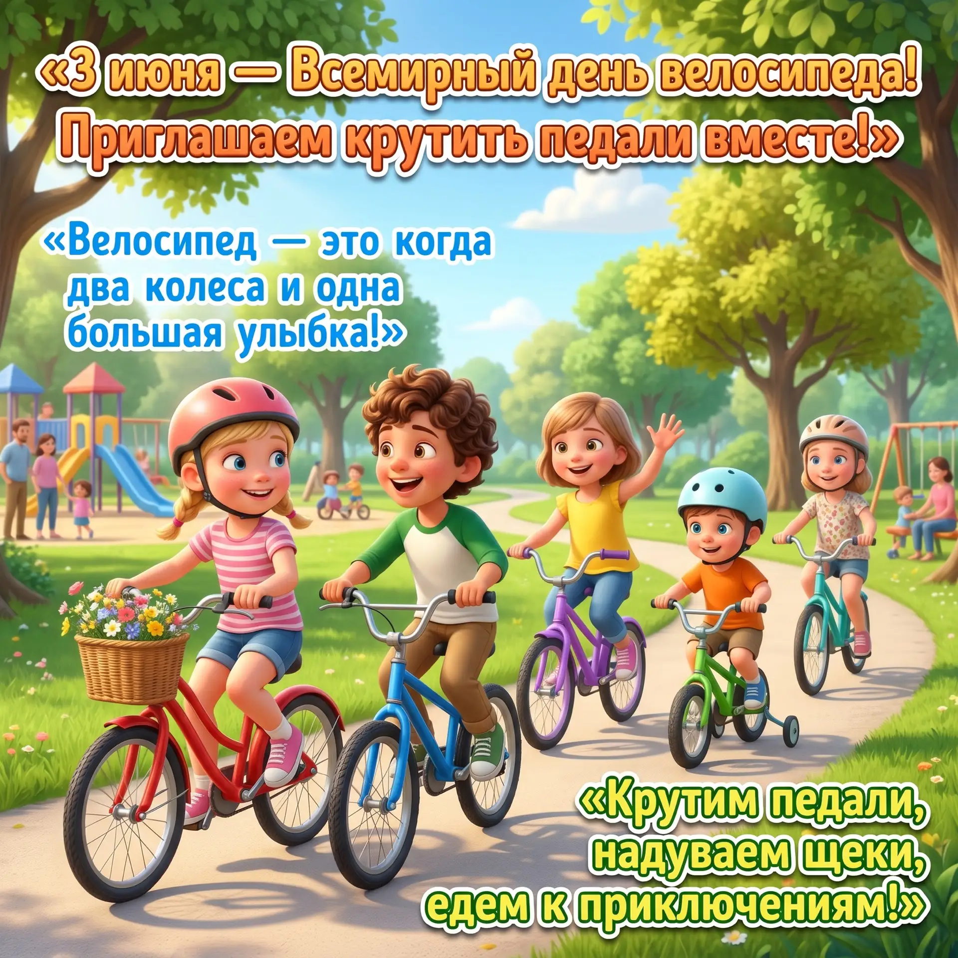 3 июня – Всемирный день велосипеда! 🚴‍♀️🚴‍♂️