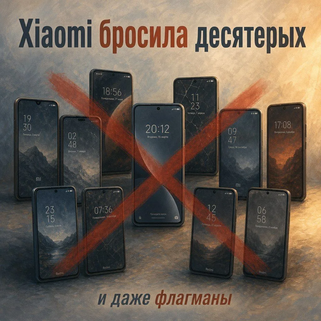 Ну что, Xiaomi подвела черту: десять устройств остаются без обновлений. Обидно, потому что там не ст