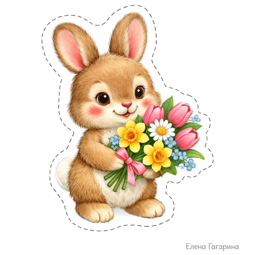 🌸 Весенняя коллекция для оформления 🌸  Нежные, яркие и добрые иллюстрации в стиле детских книг — для