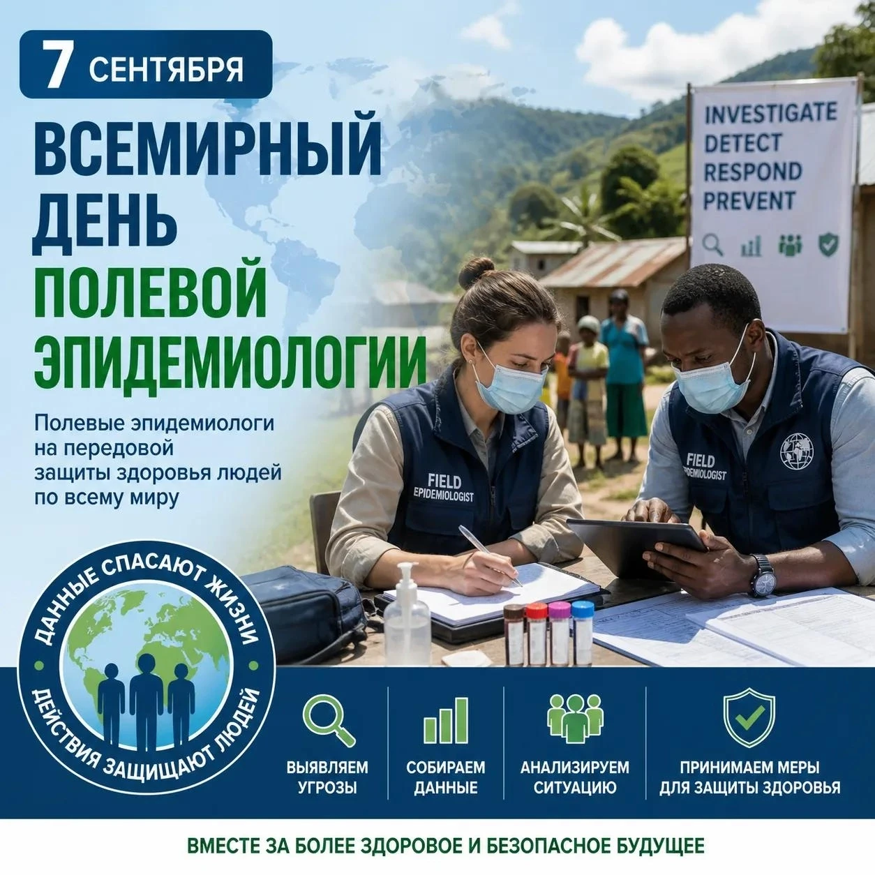 ❗7 сентября — Всемирный день полевой эпидемиологии