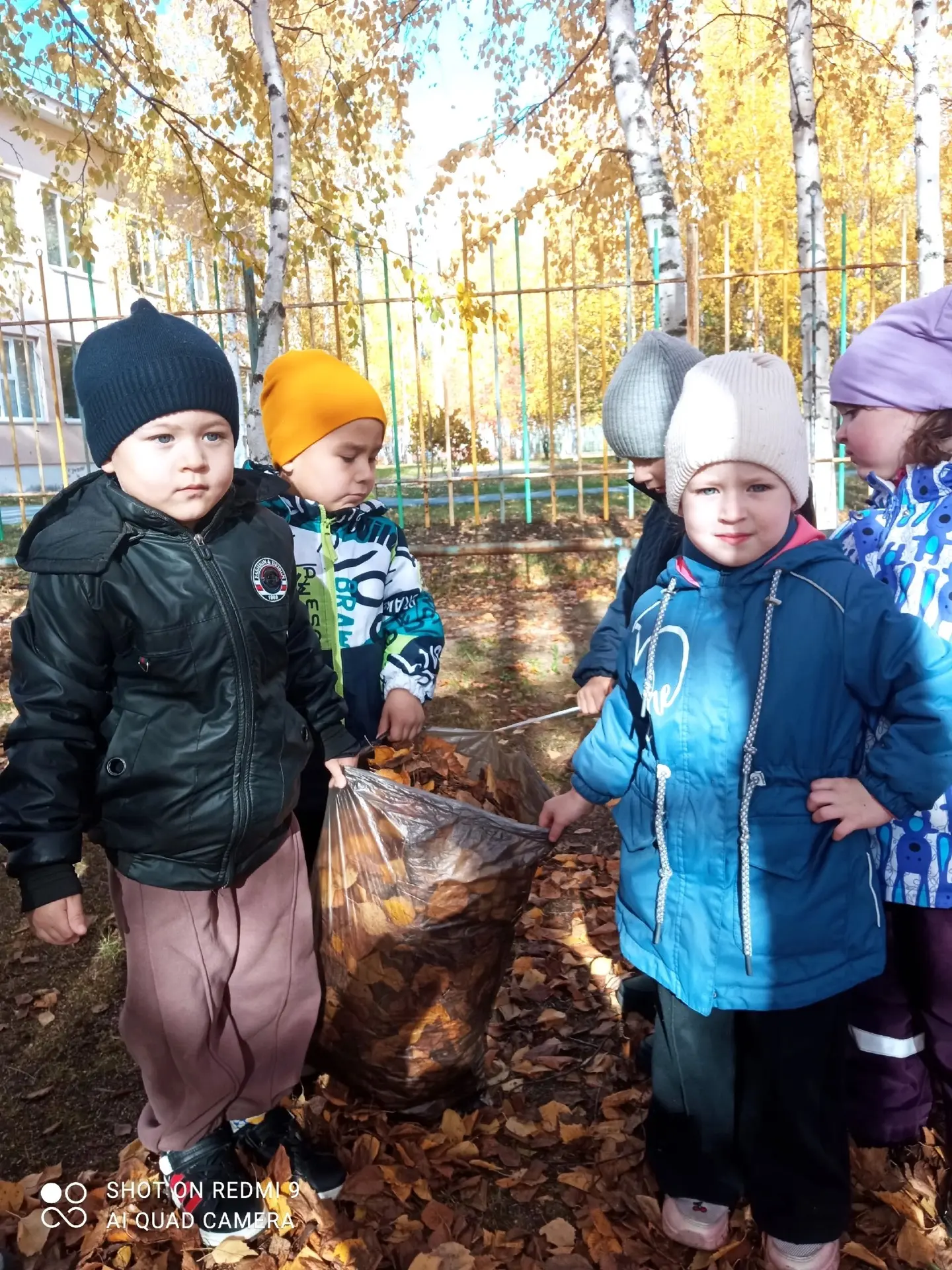 🍂 Осенние хлопоты в нашей группе: когда уборка — это приключение! 🍁