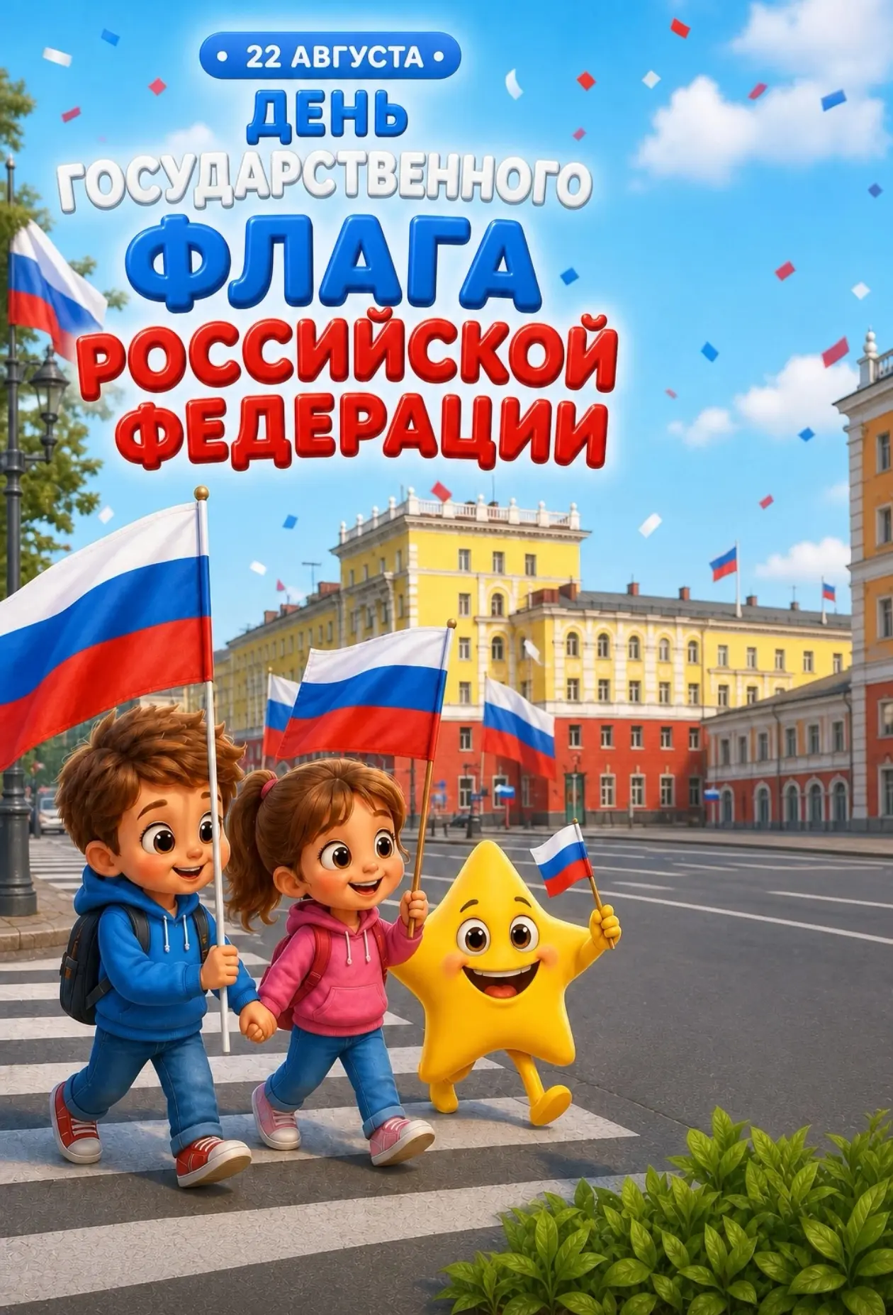 🇷🇺 Сегодня мы отмечаем знаменательный день – День государственного флага России!