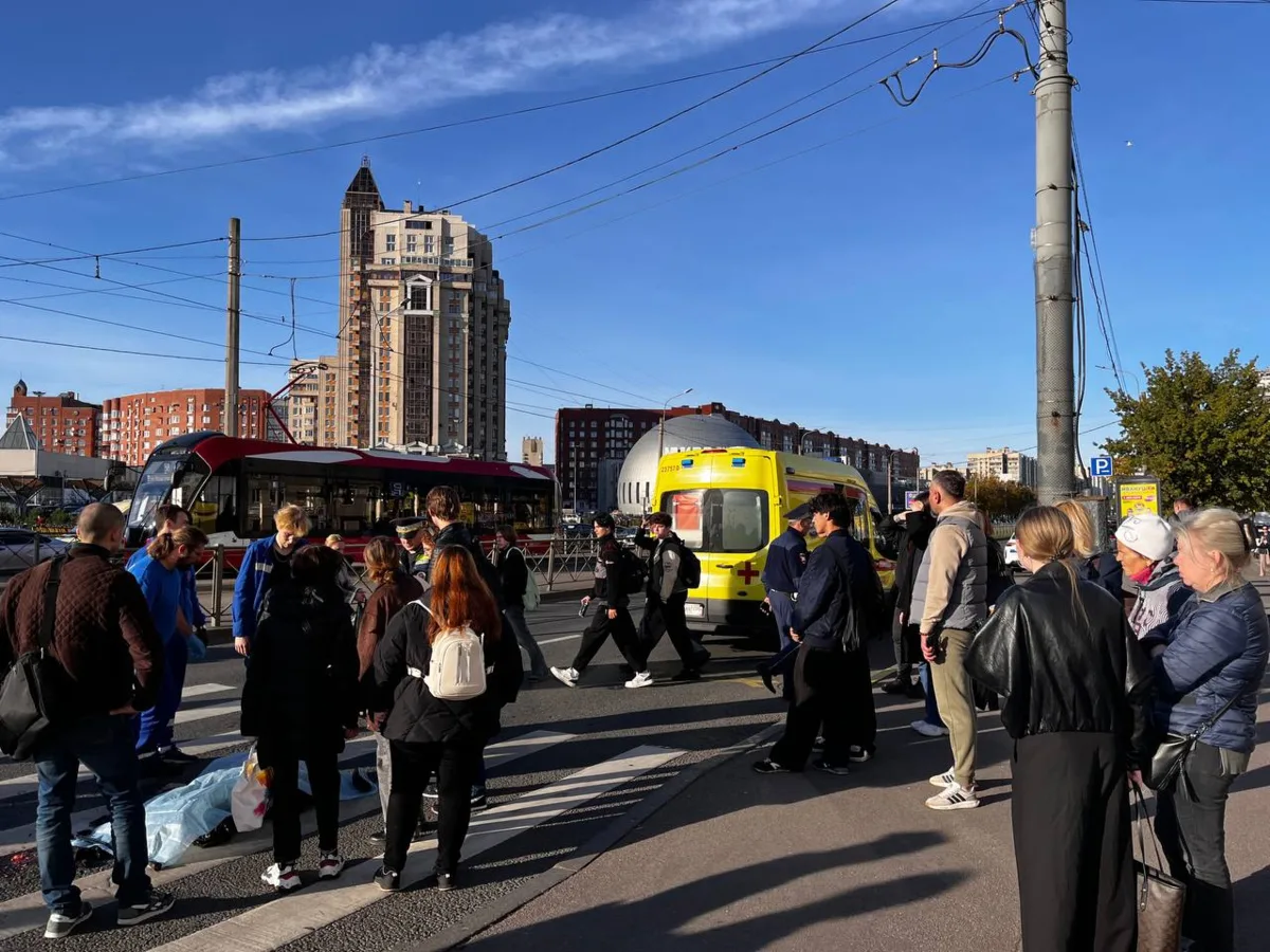 На проспекте Энгельса грузовик сбил пожилую женщину и скрылся, женщина погибла