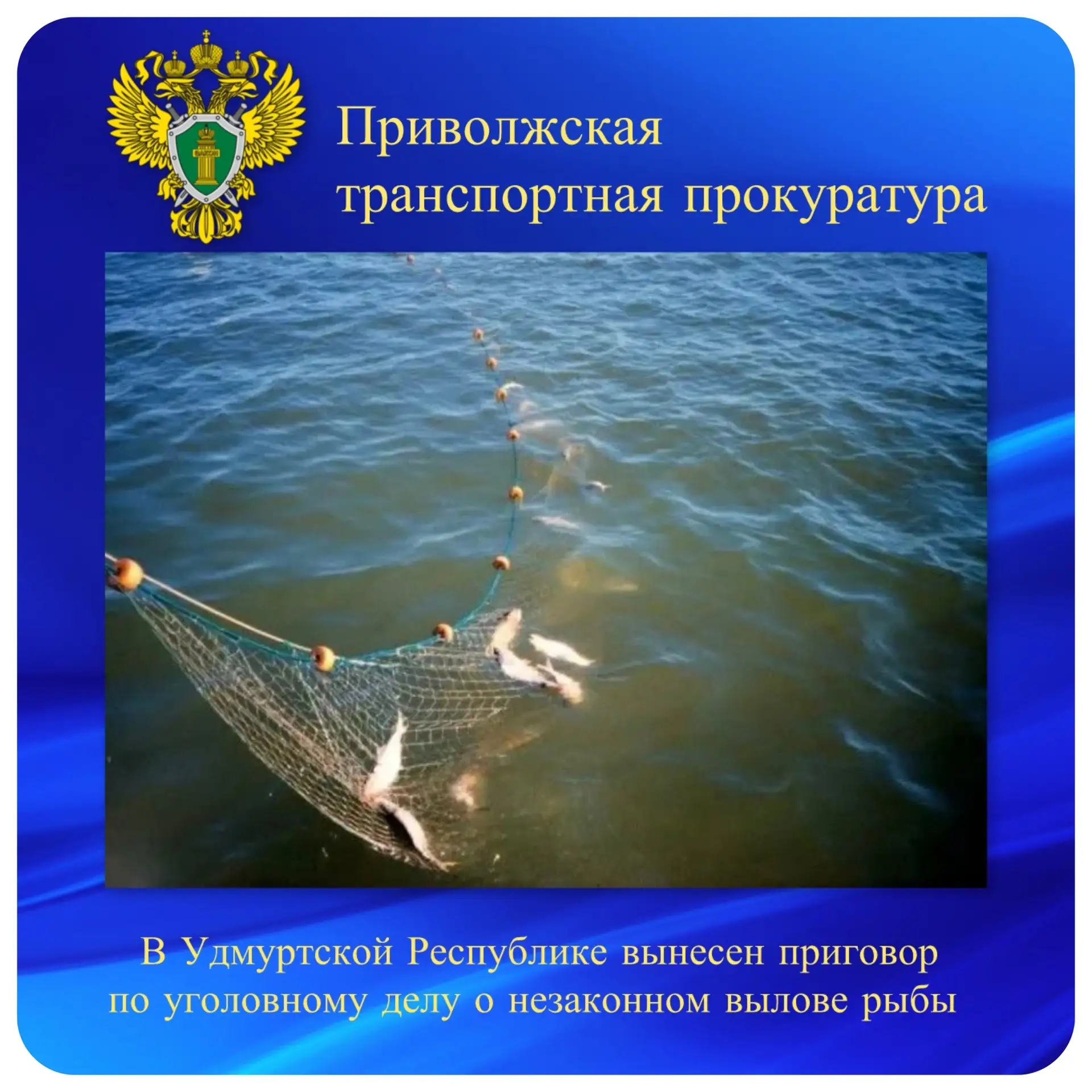 В Удмуртской Республике вынесен приговор по уголовному делу о незаконном вылове рыбы  

Сарапульским