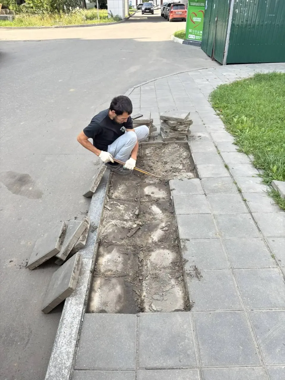 Устранение провалов брусчатки🛠️

🏡ул. Степана Разина д. 2 к. 5
