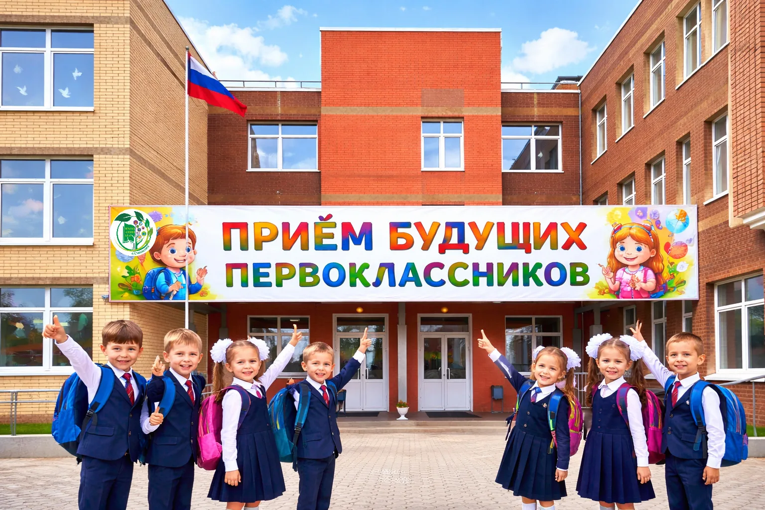 📢Приёмная кампания в первый класс стартует 1 апреля. Родители будущих учеников могут подать заявлени