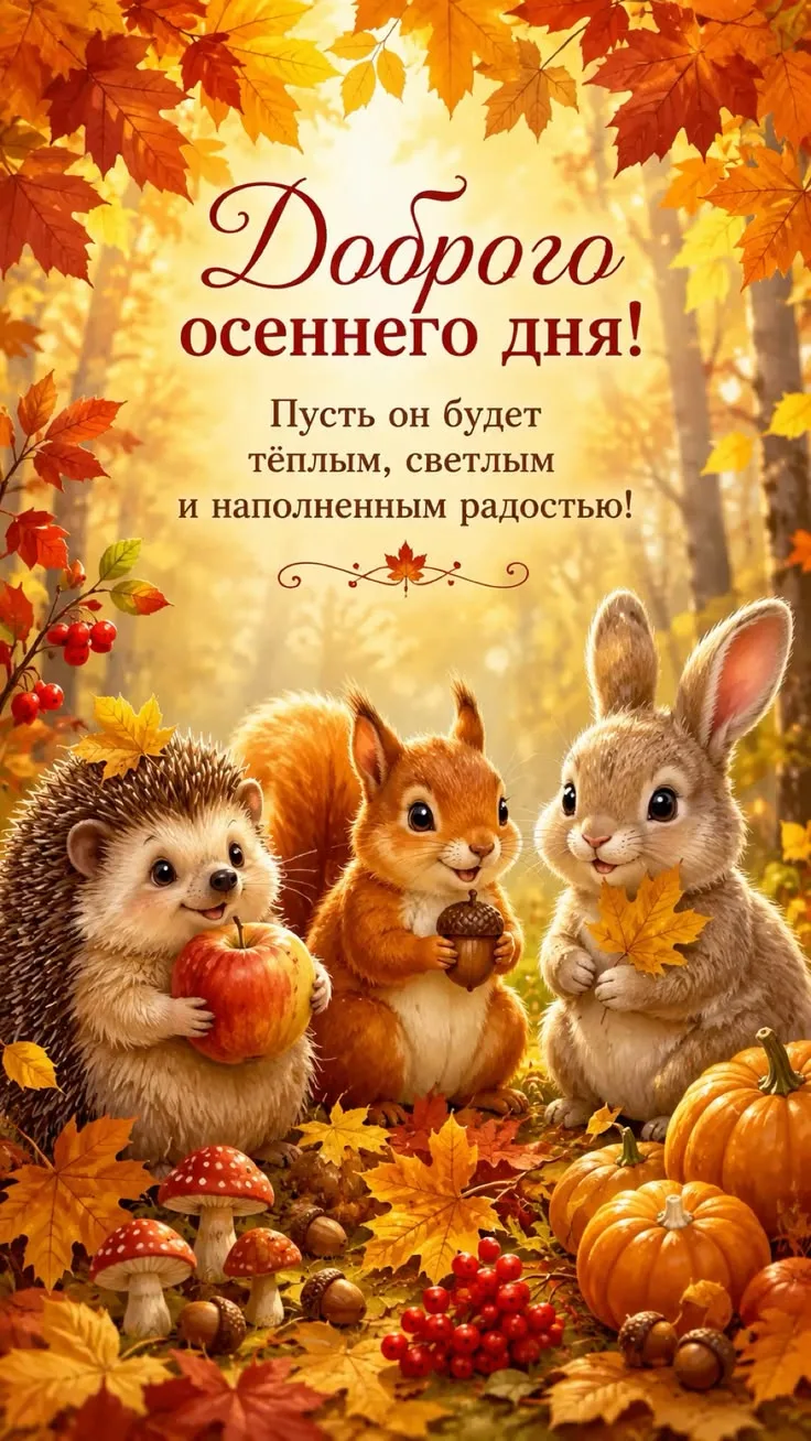 🥰 Ставьте реакции и делитесь открыткой с близкими ❤️