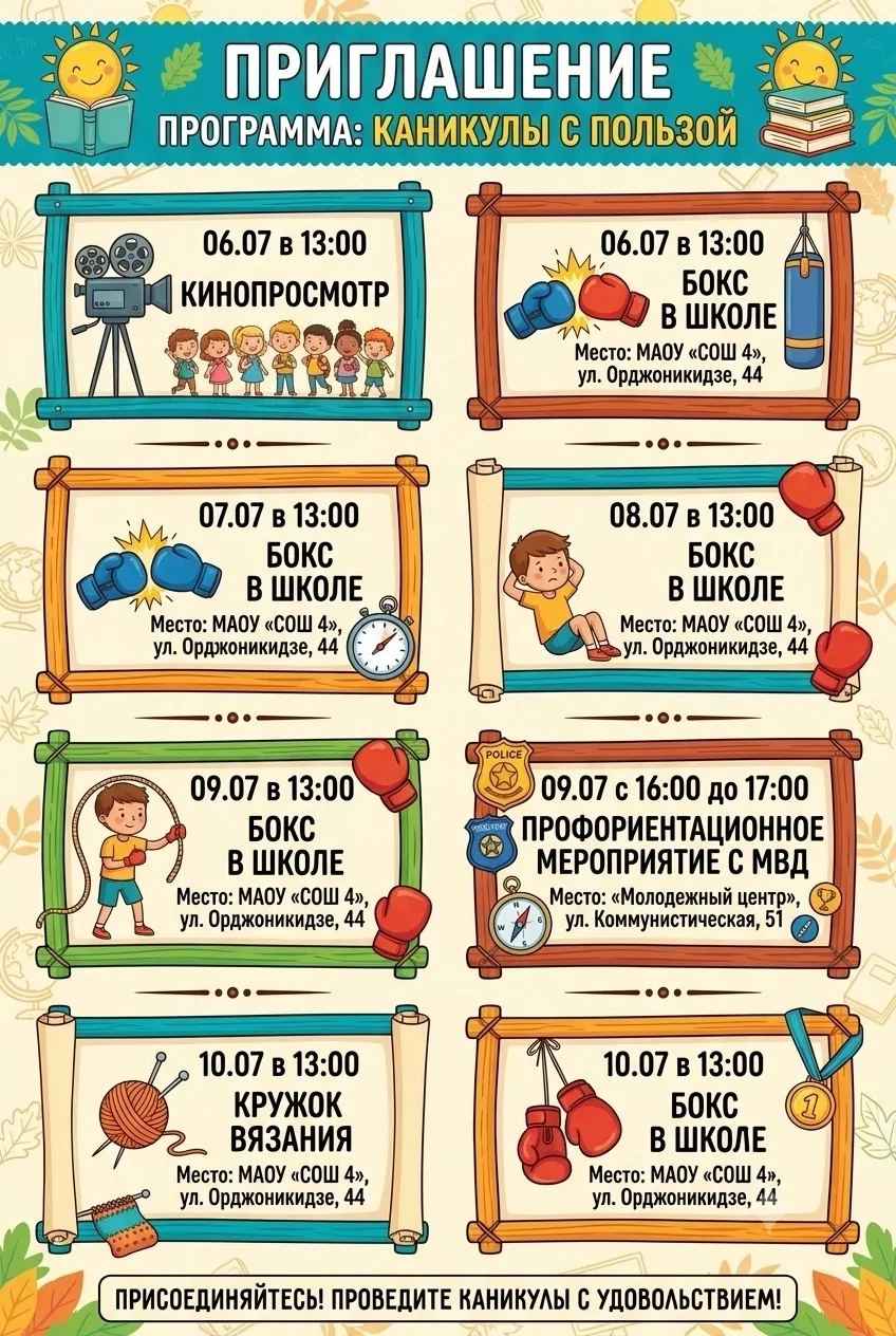 🎉 Каникулы — не повод сидеть без дела! 🎉