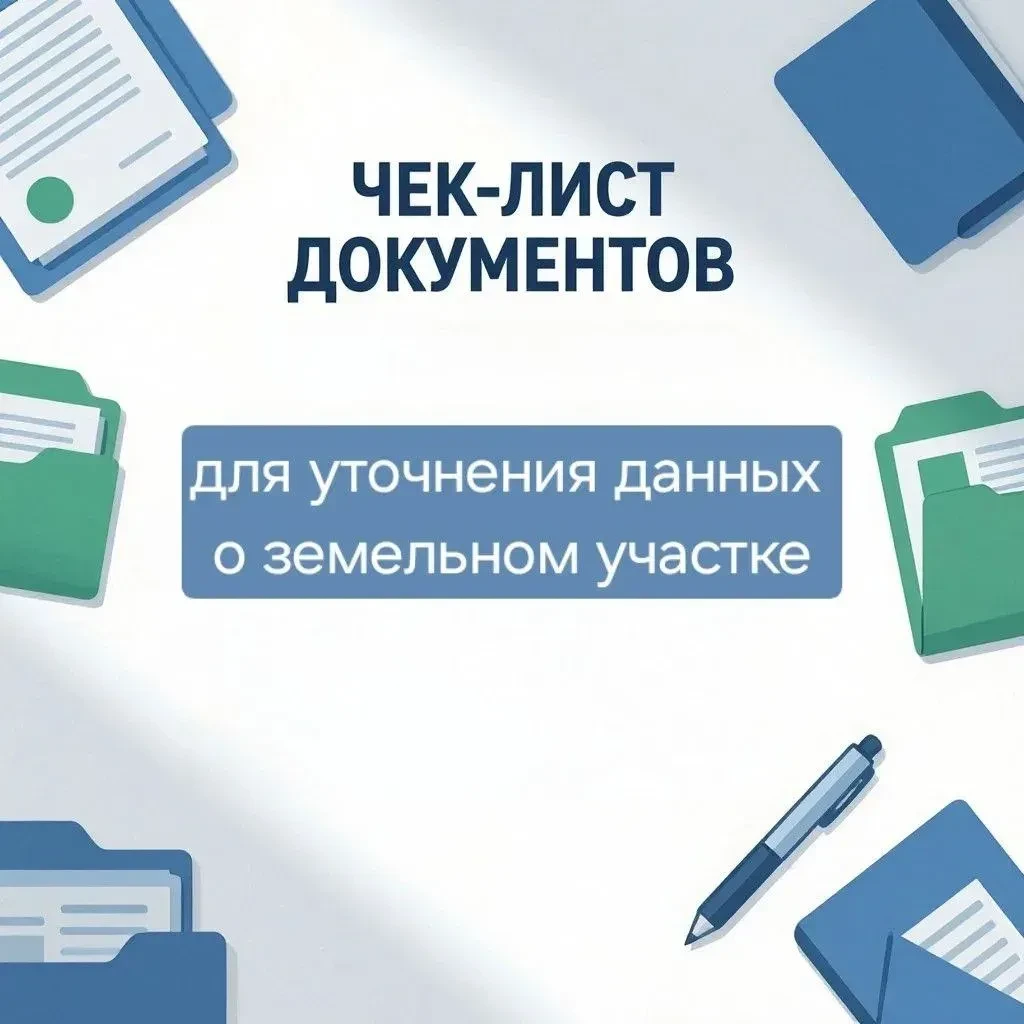 🔔 Какие документы подготовить для уточнения данных о земельном участке?