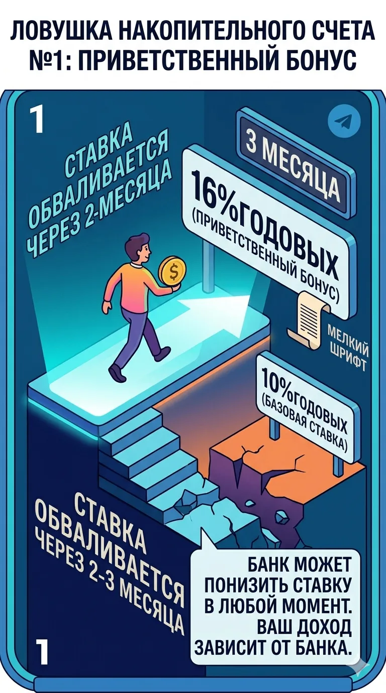 🛑 ЛОВУШКА НАКОПИТЕЛЬНОГО СЧЕТА: 3 уловки банков