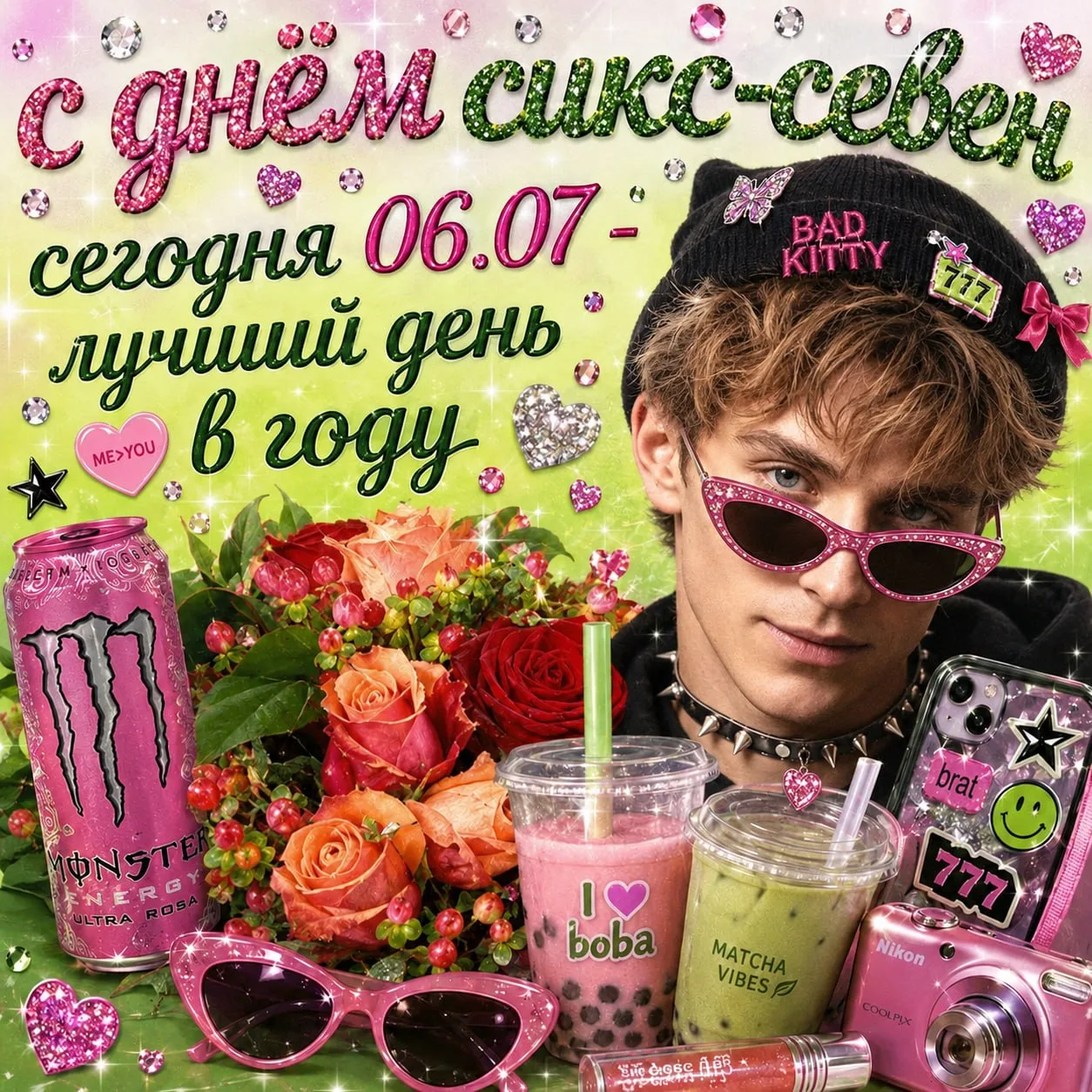 С ДНЕМ СИКС-СЕВЕН 67!
🫲🏻🥳🫱🏻

06.07 - сегодня лучший день!

Перешли этот пост другу, который 67 