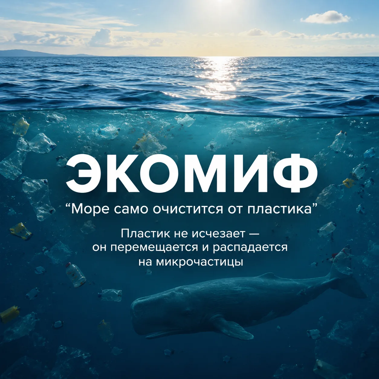 ♻ЭКОМИФ: море само очистится от пластика