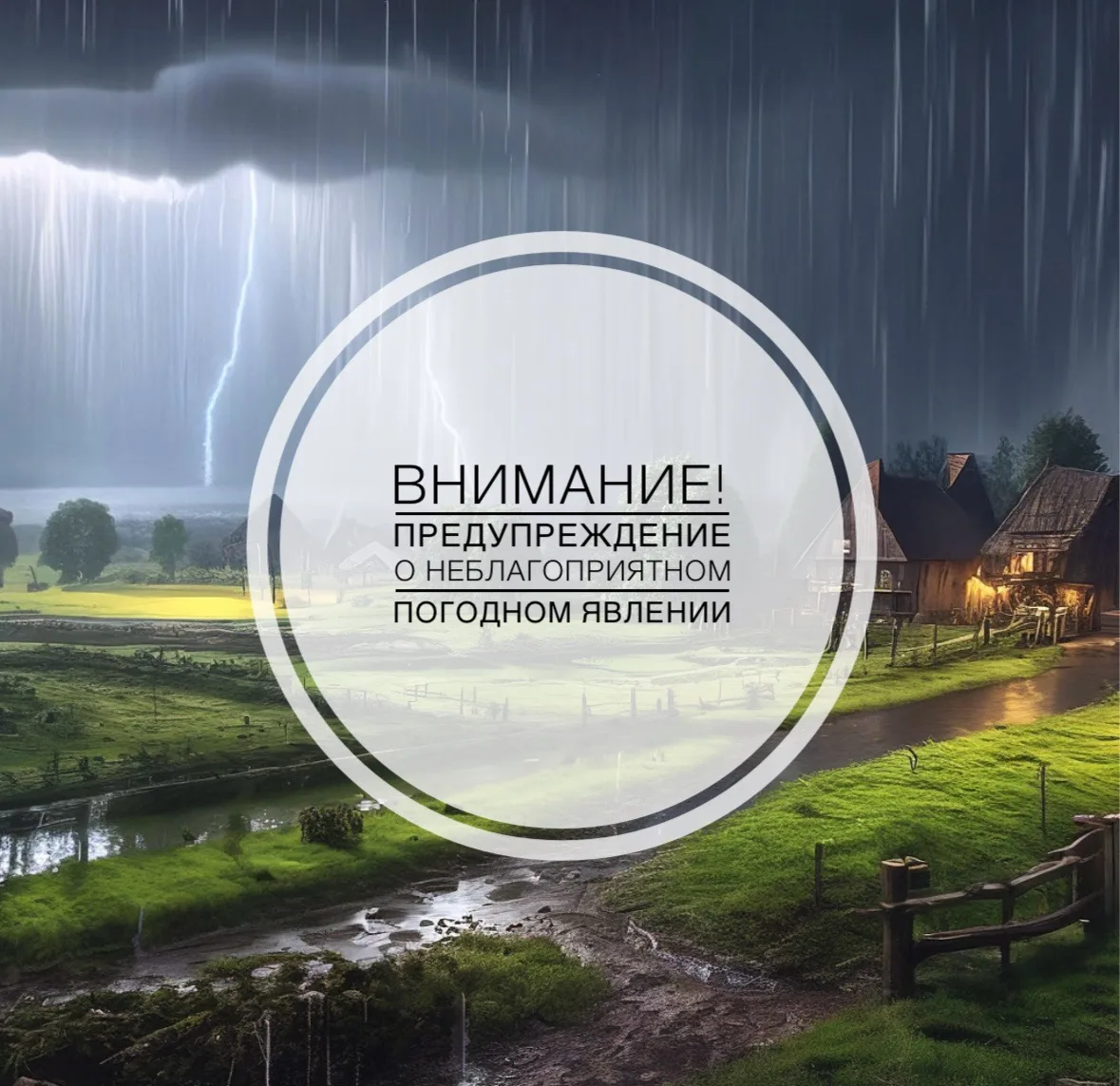 ☔Днём 1 августа местами по Новгородской области ожидаются грозы, ливни, кратковременное...
