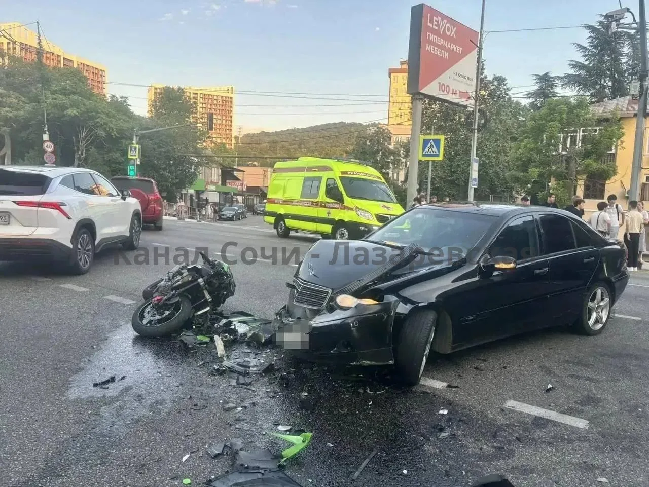 Мотоциклист погиб в Дагомысе