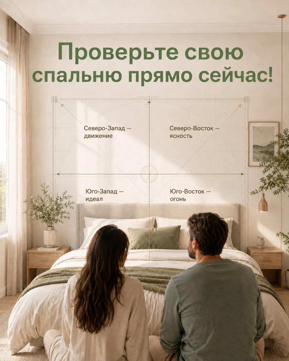 📌Вот почему расположение супружеской спальни имеет значение.
⠀
📍 Юго-Запад (элемент ЗЕМЛЯ)
Это наи