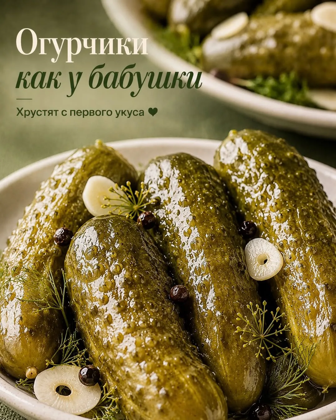 🥒 Маринованные огурцы по-домашнему
Хрустящие, ароматные и очень уютные 💛 Такие огурчики отлично до