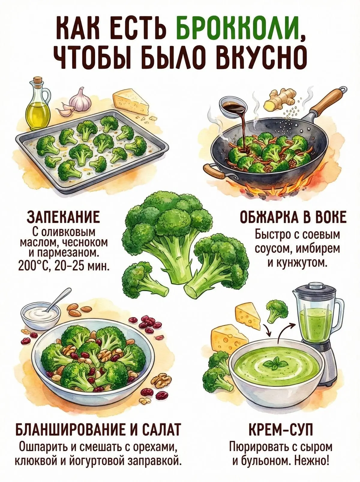 Как есть брокколи, чтобы было вкусно?