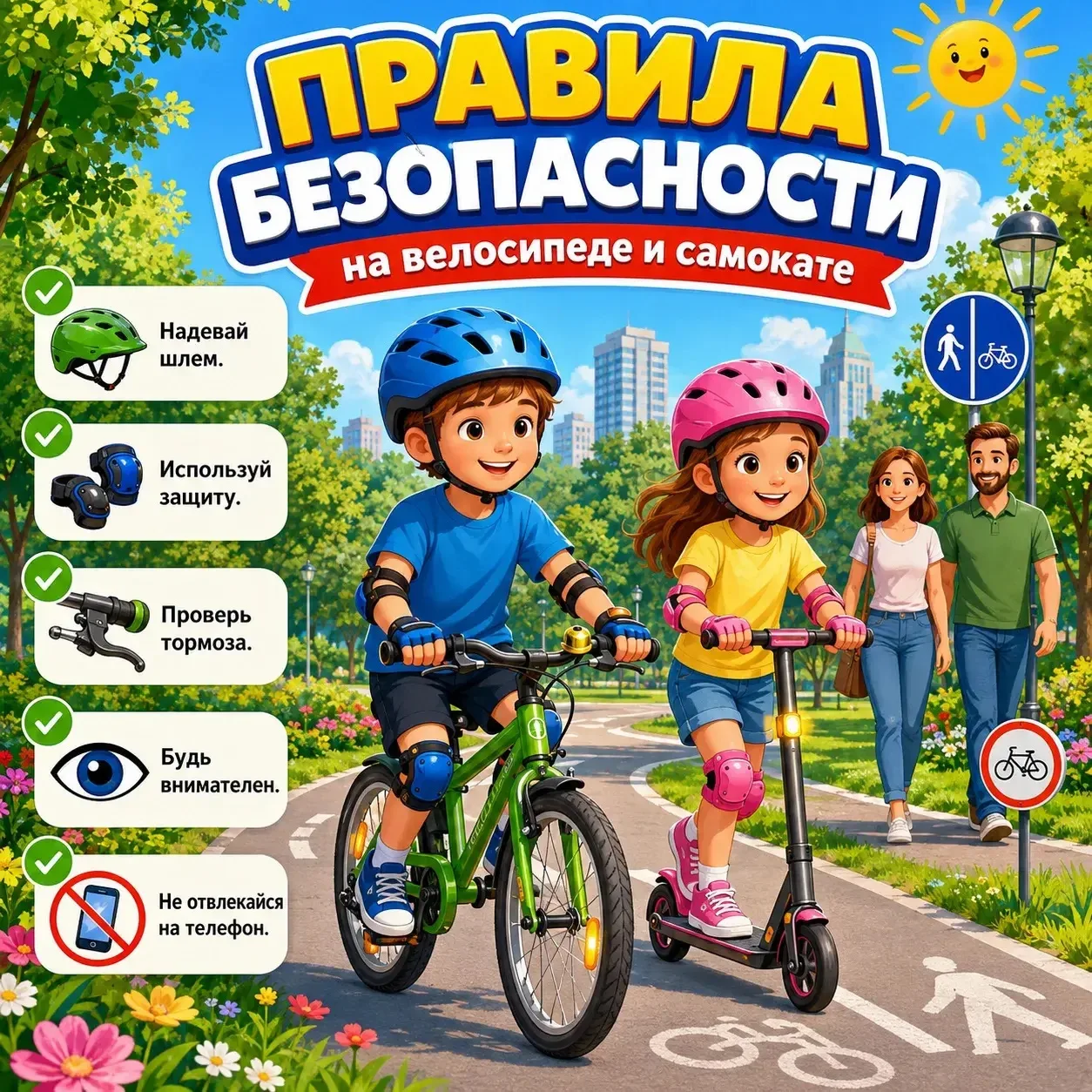Безопасные каникулы начинаются с простых правил!

🚲🛴Лето — время прогулок, новых впечатлений и акт