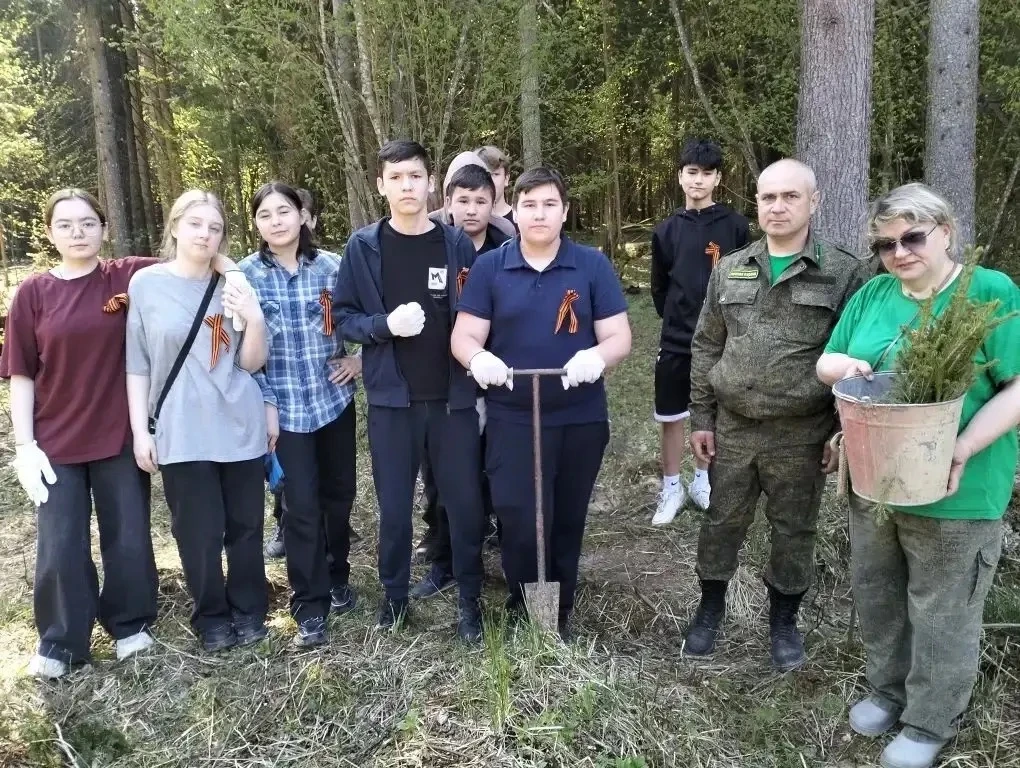 🌳 7 мая 2026 года школьное лесничество «Спутник леса» МОУ‑СОШ № 3 (к. Спутник) приняло участие в Меж