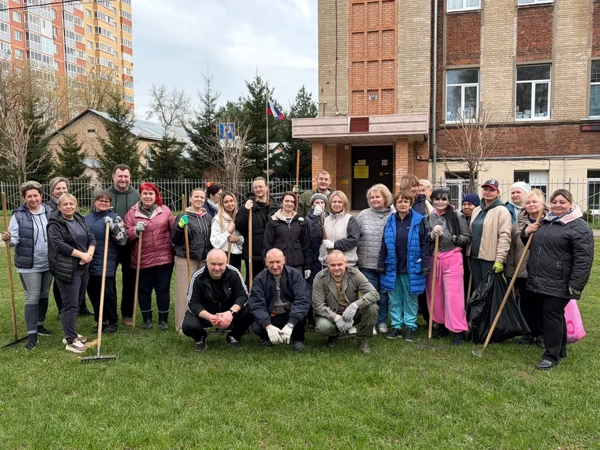 ✔️Субботник в МБОУ ГШИ №2 по адресу: г. Ногинск, ул. Бабушкина, д. 3А