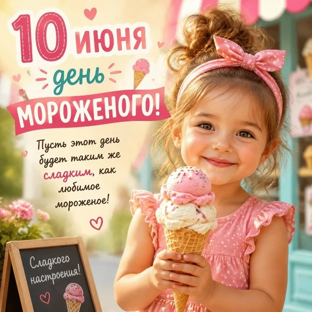 🍦 10 июня — особенный день для всех сладкоежек: мы отмечаем День мороженого!