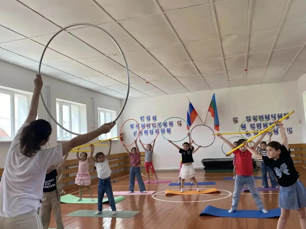☀️ Девятый день в пришкольном лагере «Улыбка » прошёл под девизом здорового образа жизни, спорта и а