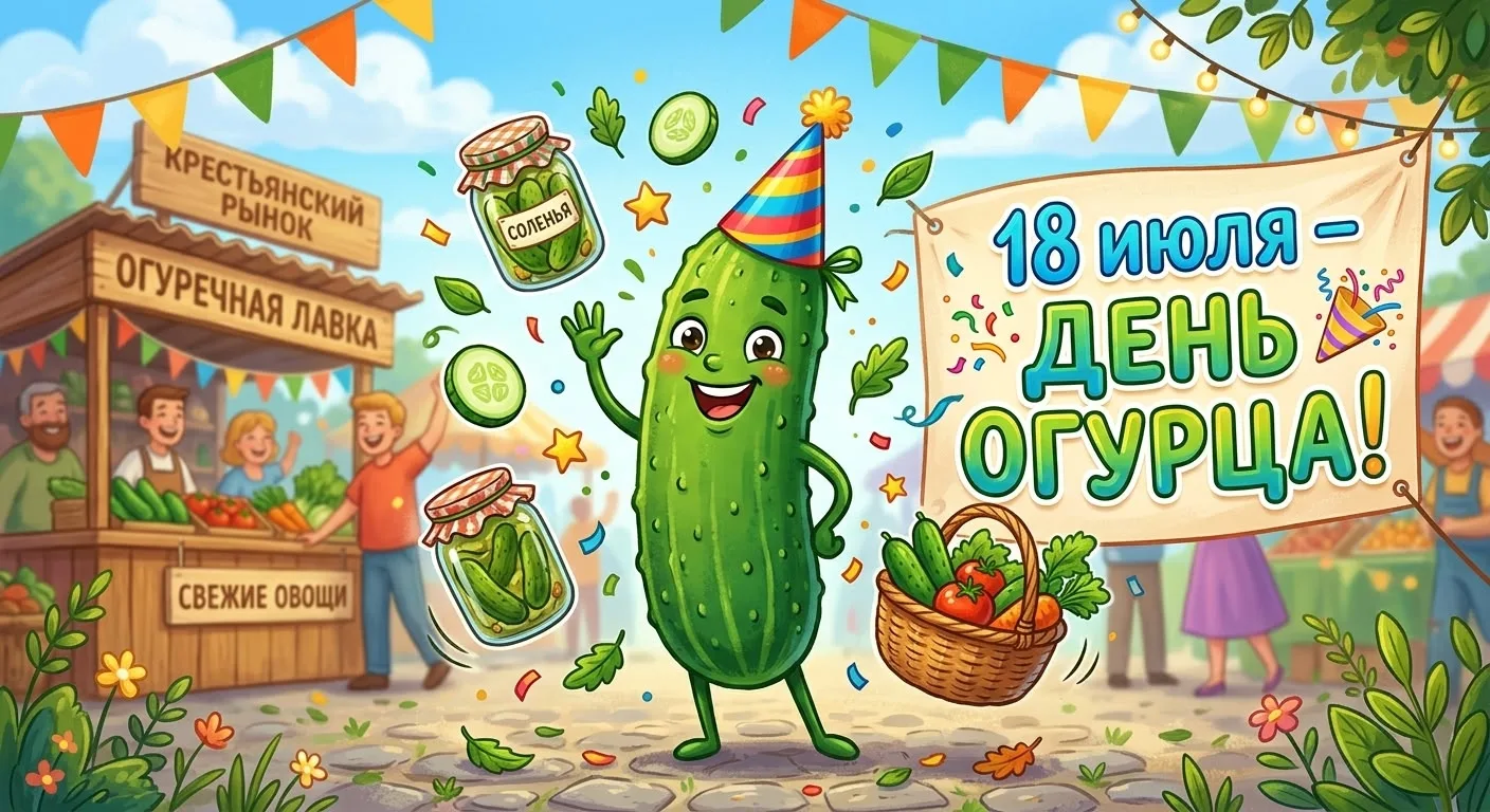 🎉 18 июля — День огурца! 🎉

Огурец — настоящий летний супергерой: лёгкий, хрустящий и такой универ