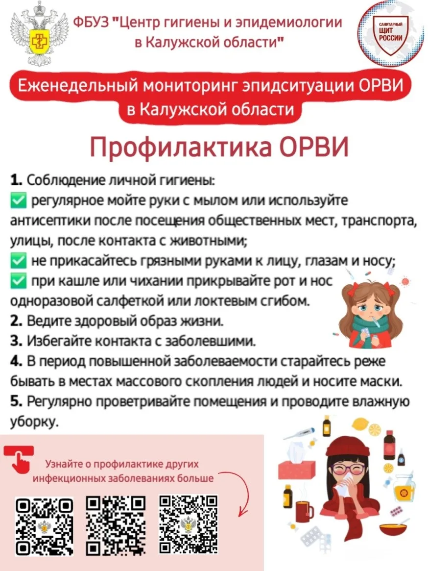 За 34 неделю 2026 г. (с 17.08.2026 г. по 23.08.2026 г.) в Калужской области зарегистрир...