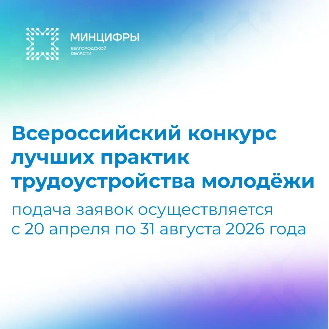 📍Информируем о проведении Всероссийского конкурса лучших практик трудоустройства молодёжи