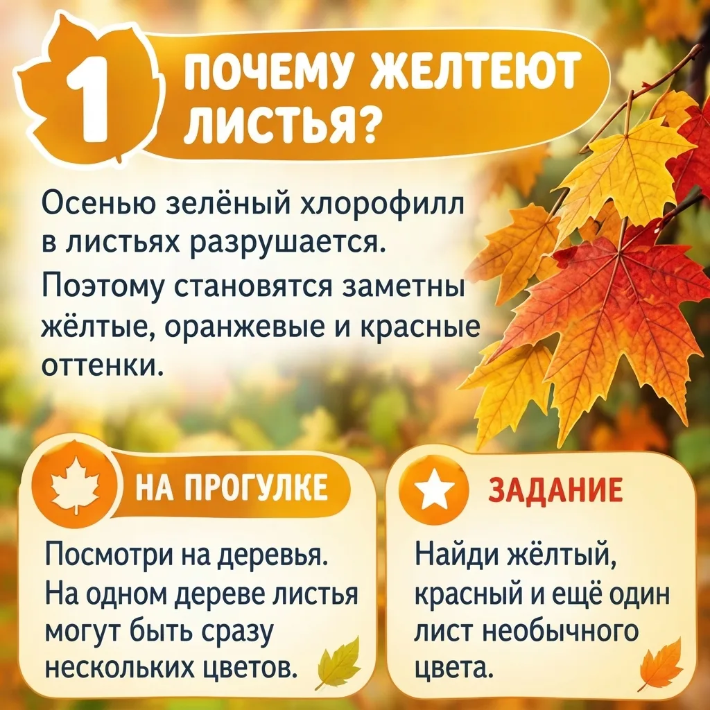 🍁 Осень — время маленьких открытий!
