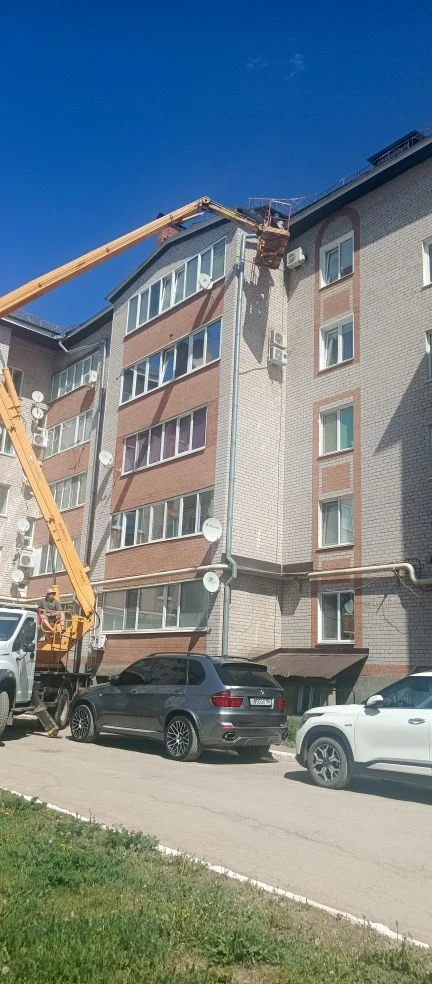 В летний период очень много высотных работ🏢🏗️: