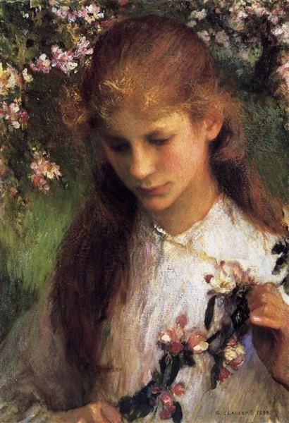 Джордж Клаузен "Цветение яблонь" 1899 год.