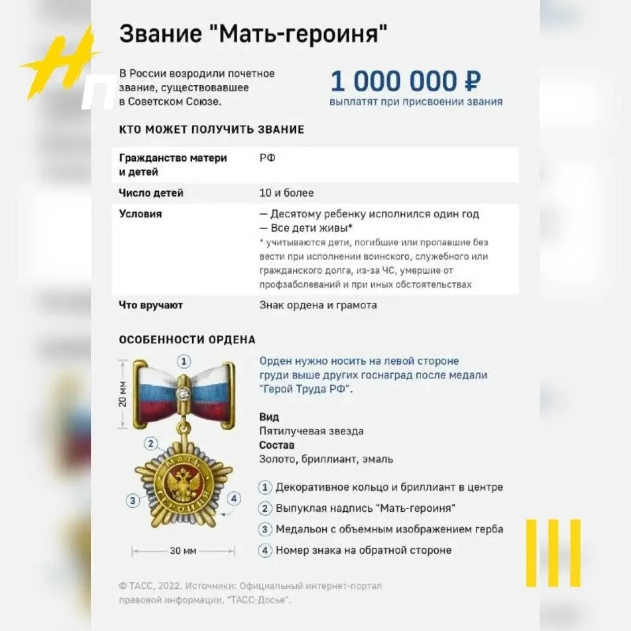 10 детей — и 1 миллион рублей от государства 💸