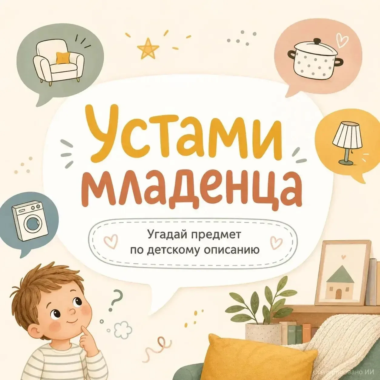 Загадки от маленьких экспертов.

Прочтите описание предмета устами ребенка и попробуйте угадать, что