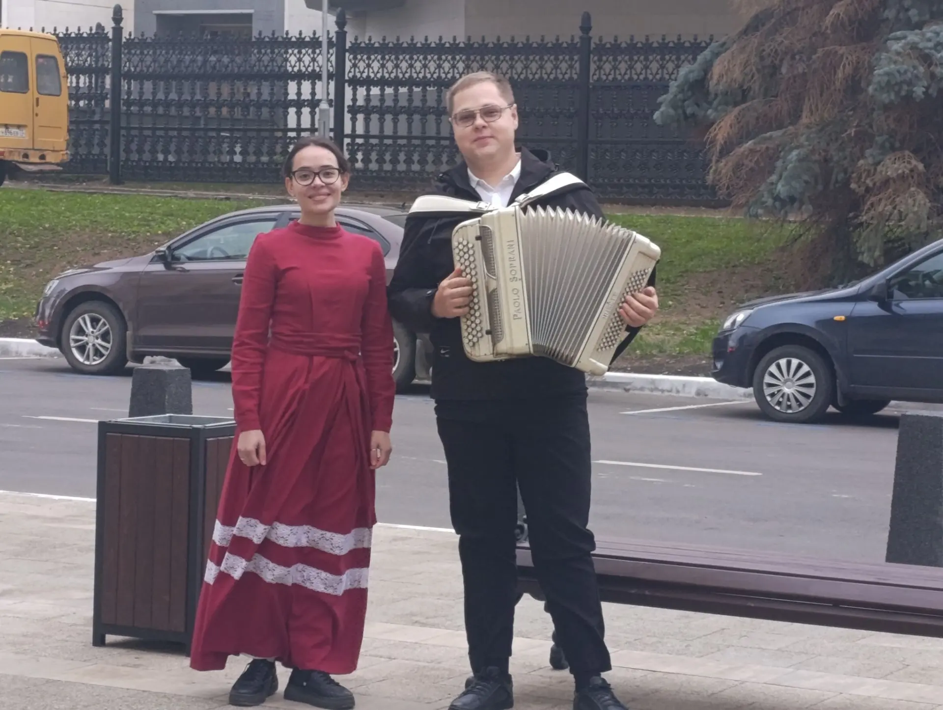 🎶 7 августа на обновлённом проспекте Ленина звучала народная песня!