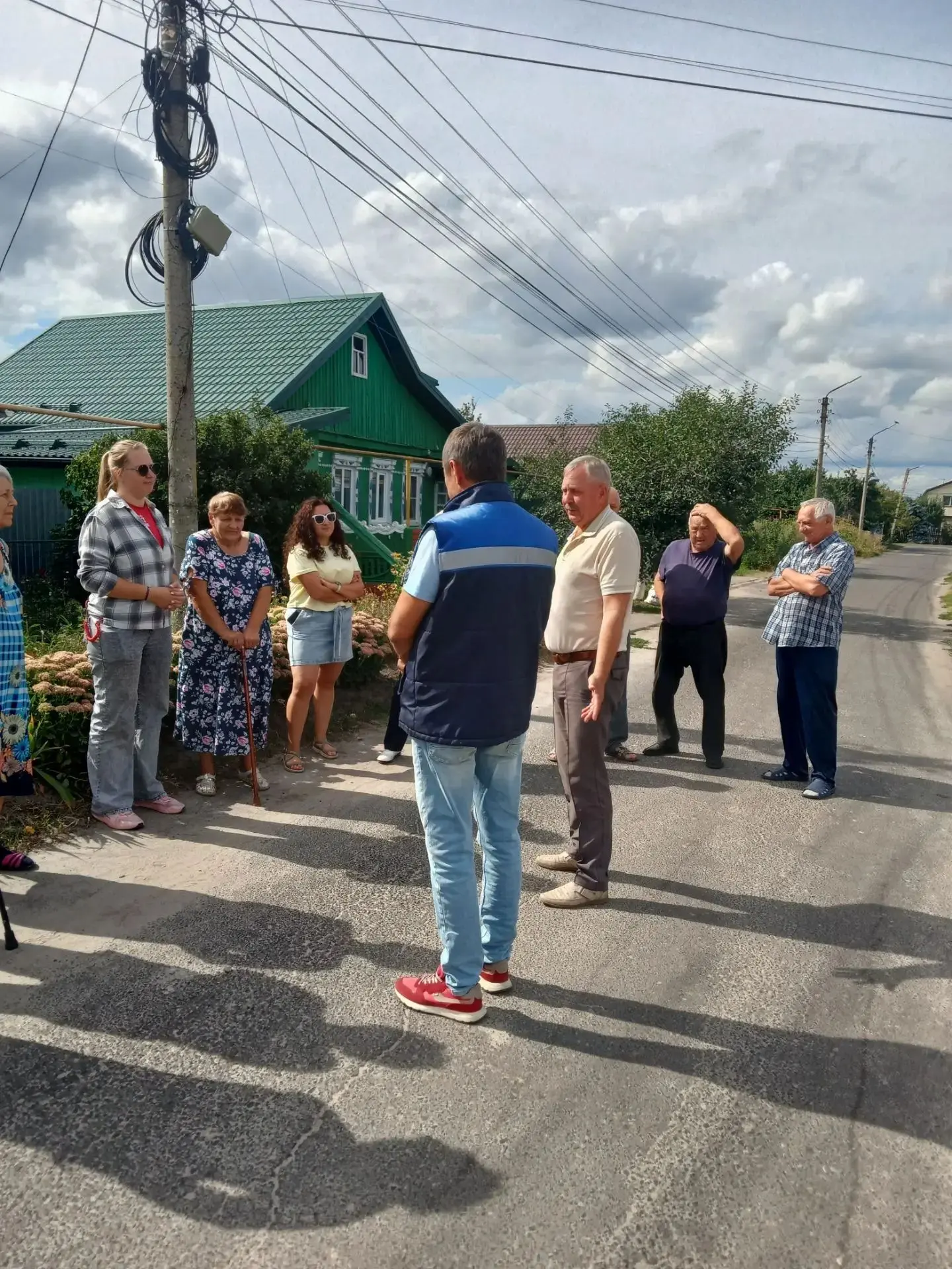 В округе  продолжается работа с жителями частного сектора.