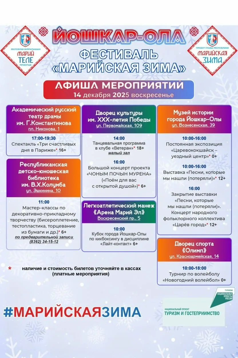 В рамках фестиваля "Марийская зима" Дворец спорта "Олимп" проводит два турнира: по воле...